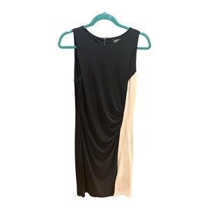 Lauren by Ralph Lauren Black and Cream Dress
